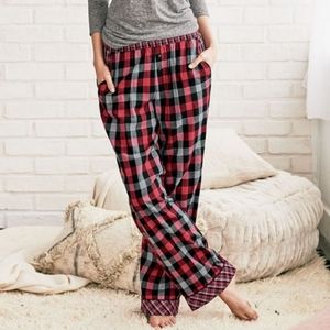 Victoria's Secret Intimates & Sleepwear PJ Pants Red, Black & White Plaid Large